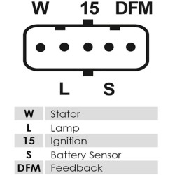 Alternador sustituye 0124555065 / A0121540402 / A0121546802