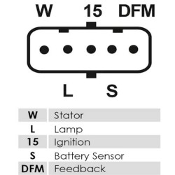 Alternator Mitsubishi A004TRG791 / A004TR6091AM Scania 100A