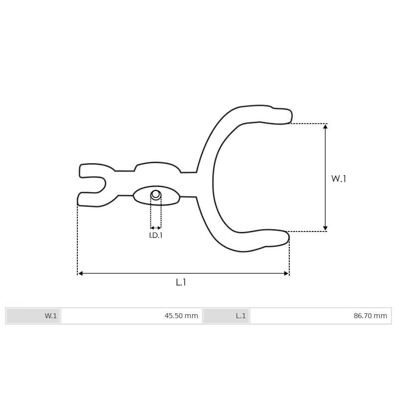 Fourchette pour démarreur Ford 1S4U11000AA / 1S7U11000AA / 93BB11000AC