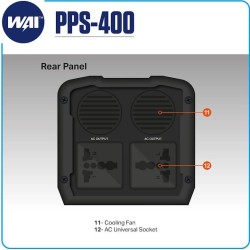 Caricabatterie portatile al litio / uscita 400W, 220V-12V-USB 5V