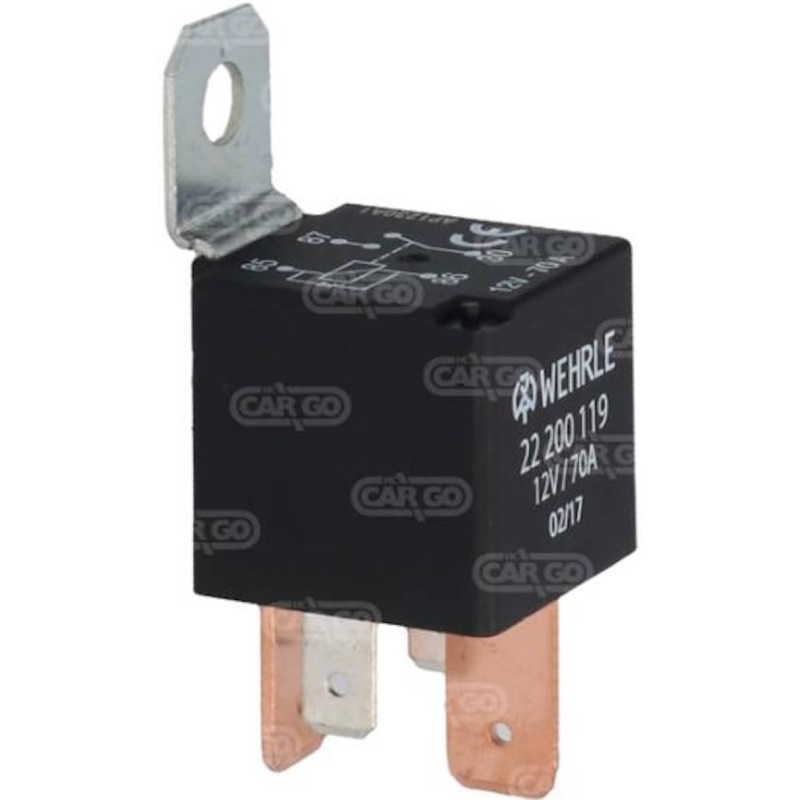 Relais 12 V, 70 A mit Diode 