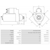 Anlasser ersetzt S13-557B / 8980281980 / 8980281990