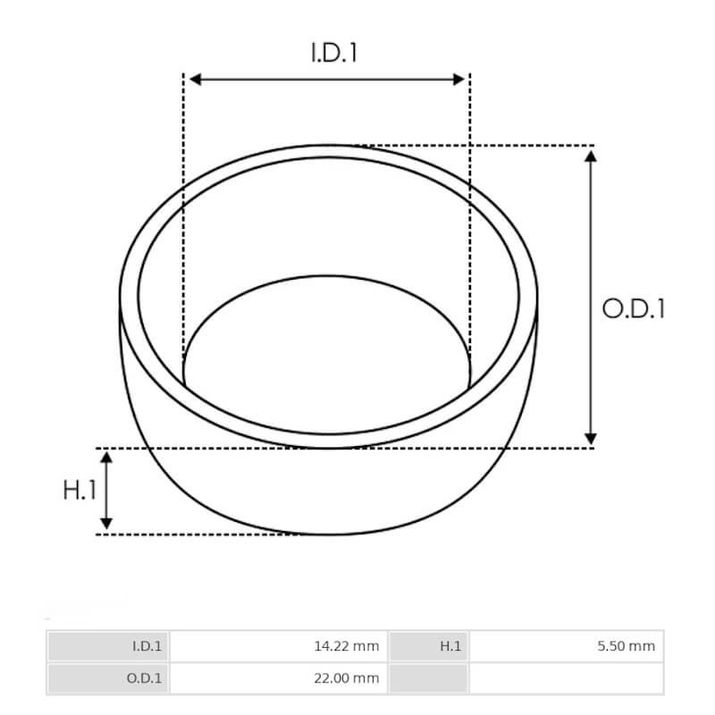 Stop-Collar for starter BOSCH 0001223504 / 0001230002 / 0001230006