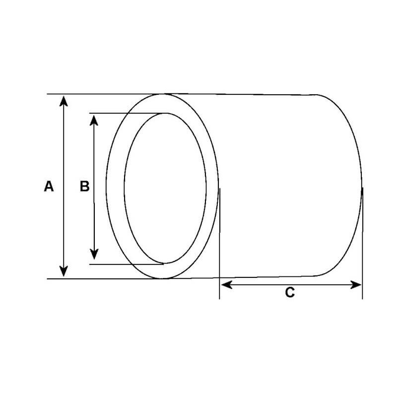 Coussinet pour dynamo Bosch 0101206024 / 0101206035 / 0101206037 Coussinet pour dynamo Bosch 0101206024 / 0101206035 / 0101206037