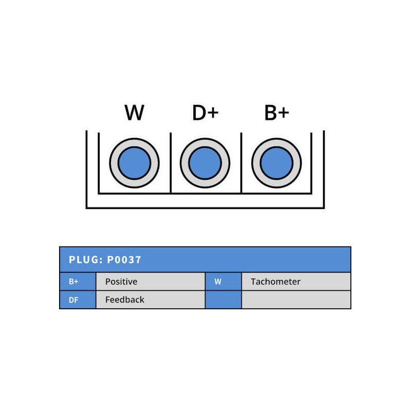 Lichtmaschine DENSO DAN653 ersetzt 102211-8160 Perkins 65A