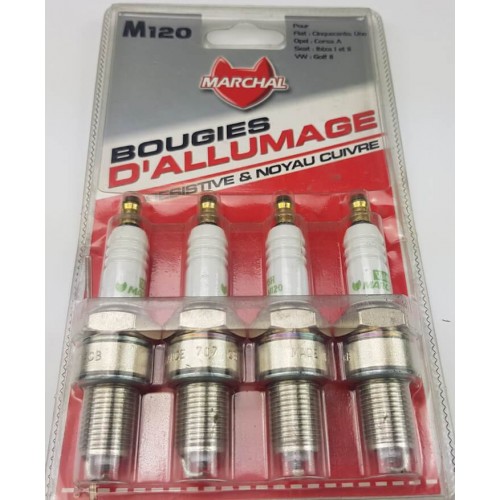 Set of 4 copper core spark plugs for Golf III / Super 5