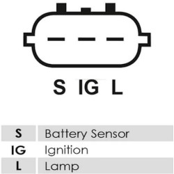 Alternador sustituye 104210-3110 / 104210-3120 / 27060-20180