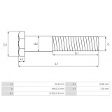 Anlassermagnetschalter-festanker für Anlasser Magneti Marelli 63101002 / 63101008