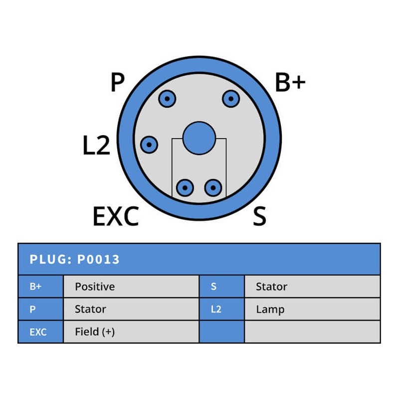 Lichtmaschine NEU ersetzt VOLVO-PENTA 3854182-7 / 3856600-6 / 3857561 / 3857561-9 / 3857813
