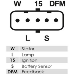 Lichtmaschine ersetzt 0124655005 / 0124655082 / 0986045430