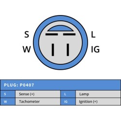 Alternateur remplace Hitachi LR170-427C / LR170-427BA / LR170-427B / LR170-427A