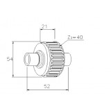 Lanceur pour démarreur Denso 128000-8210 / 128000-8780 / 128000-9520