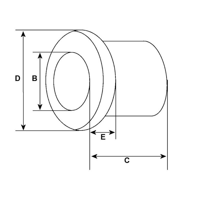 Bushing for starter Lucas 26370 / 26371 / 27409 / 27410