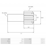 Ritzelmodul für Kupplung den anlasser DENSO 028000-5060 / 028000-6440 / 028000- 7000