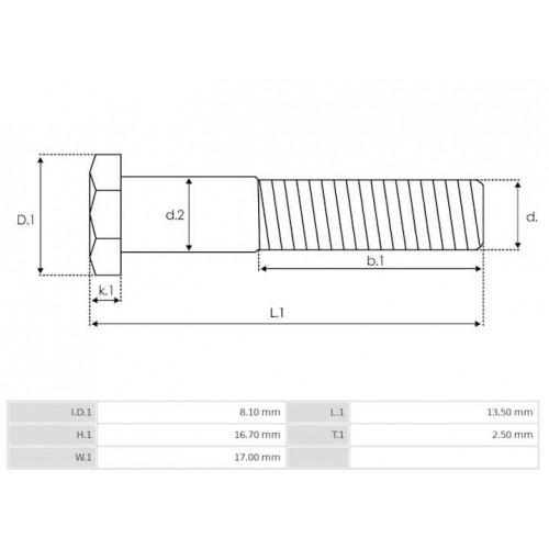 Contact for starter Denso 028000-3600 / 028000-3601 / 028000-3602