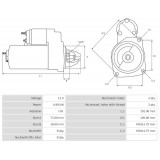 Motorino di avviamento sostituisce 128000-0462 / 128000-0461 / M004T74281