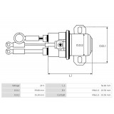 Relais auxiliaire pour démarreur Mitsubishi M009T80472 / M009T83671