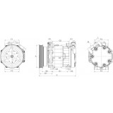 Compresseur de climatisation remplace 1846037 / E3B1-19D629-AA