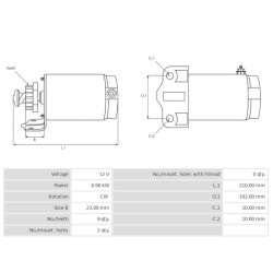 Anlasser ersetzt S114-561 / S114-677 /  31200-ZV5-003 / 31200-ZV5-0130 / 31200-ZV5A-0130 / 31200-ZV6A-0130