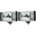 Set of 2 Head lamp long range rectangular e-approval