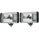 Set of 2 Head lamp long range rectangular e-approval