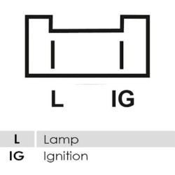 Lichtmaschine  ersetzt A13N136 / 0986034001 / 433086 Renault 60A