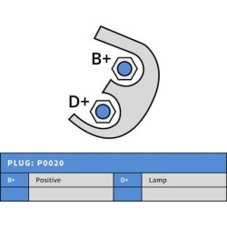 Alternatore MAHLE MG539 / 11.203.392 / AAK4344 Massey Ferguson 80A