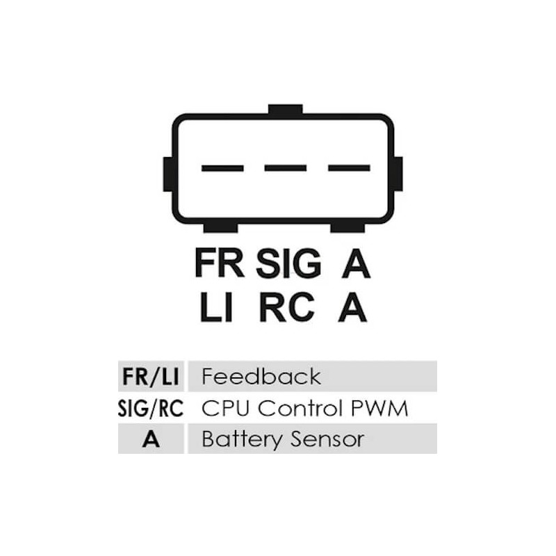 Regulador para alternador Mitsubishi A002TX0191 / A003TX0091