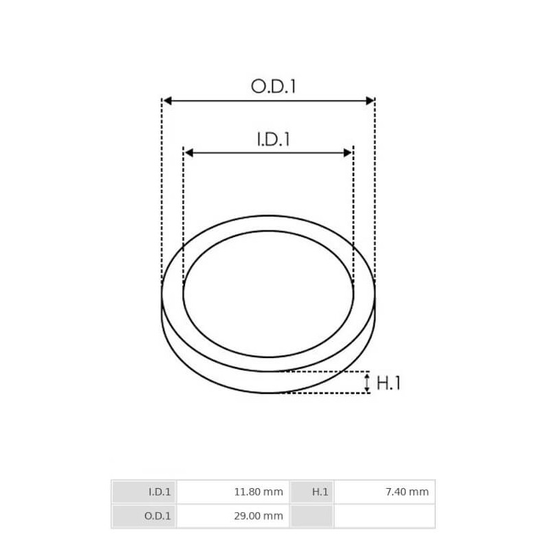 Rondelle per motorini di avviamento Ford 1C2411000AA / AS S9373S