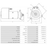 Anlasser ersetzt 0001416010 / 0031516401 / 11680071 0001416010 / 0031516401 / 11680071 Mercedes / MAN 5.4 kw