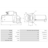 Starter replacing S114-867 / S114-867A / S114-867B / S114-867BN / 63P-81800-00