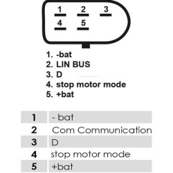 Lichtmaschine Valéo IST50S067 ersetzt 00522087180 Fiat 200A