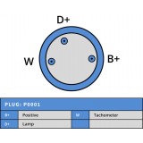 Alternatore sostituisce Bosch 0120489730 / 0120489707 / 0120489023