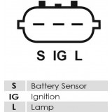 Lichtmaschine Mitsubishi A004TA8491 / A004TA8491AM Iveco 90A