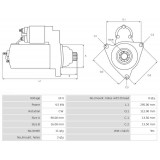 Anlasser ersetzt 028000-5860 / 028000-6013 Toyota 4.5 kw