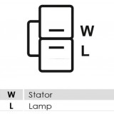 Régulateur pour Lichtmaschine HITACHI lr170-505 / LR170-505B