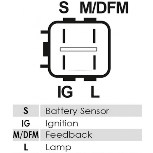 Alternateur Denso DAN1042 remplace 104210-8280 Toyota 80A
