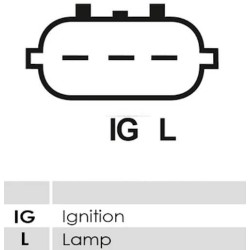 Lichtmaschine ersetzt 102211-1280 / 102211-2850 / 102211-2851 Komatsu 35A