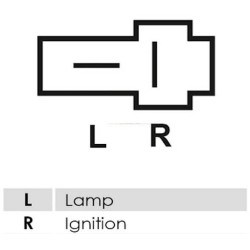 Alternateur Mitsubishi A007TCA377 remplace 32A6800400 / 32A6800401