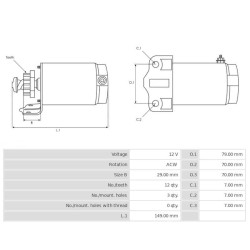 Arranque NUEVO sustituye 31210-HP2-671 / SMU0477 / 19081N