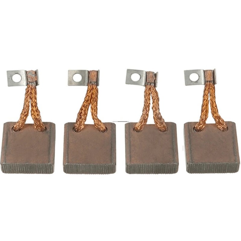 Porte-Balais Charbon Pour Moteur Électrique - Lot De 2 Supports + 4 Balais, Entretien Facile, Compatible Divers Outils