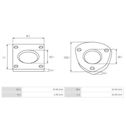 Lagerplatte für Valeo-Lichtmaschine TG11C010 / TG11C011 / TG11C040