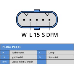 Lichtmaschine 0124555633 ersetzt 0124555027 / 0124555028