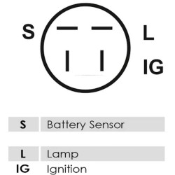 Regolatore per alternatore Hitachi LR140-426 / LR150-421 / LR150-421C