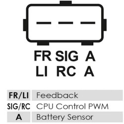 Régulateur pour alternateur Ford 1L8U10300AB / 1L8U10300AC / 3W1Z10346BA