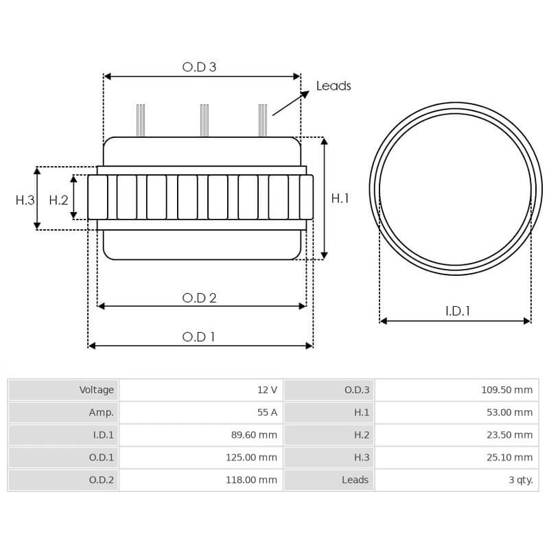 Ständerwicklung für lichtmaschine  BOSCH 0120400643 / 0120400665 / 0120400679 Ständerwicklung für lichtmaschine  BOSCH 0120400643 / 0120400665 / 0120400679