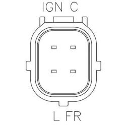Regulator for alternator Denso 104210-1240 / 104210-1600 / 104210-591 Regulator for alternator Denso 104210-1240 / 104210-1600 / 104210-591