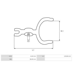 Lever for starter Bosch 0001371012 / 0001371013 / 0001371014