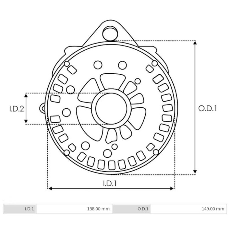 Gleichrichter für lichtmaschine Ford 3C3T-10300-BA / 3C3T-10300-BB / 3C3Z-10346-BA