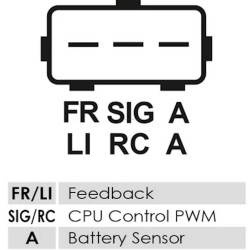 Regulador para alternador Denso 102211-8350 / 102211-8351 / 102211-8352